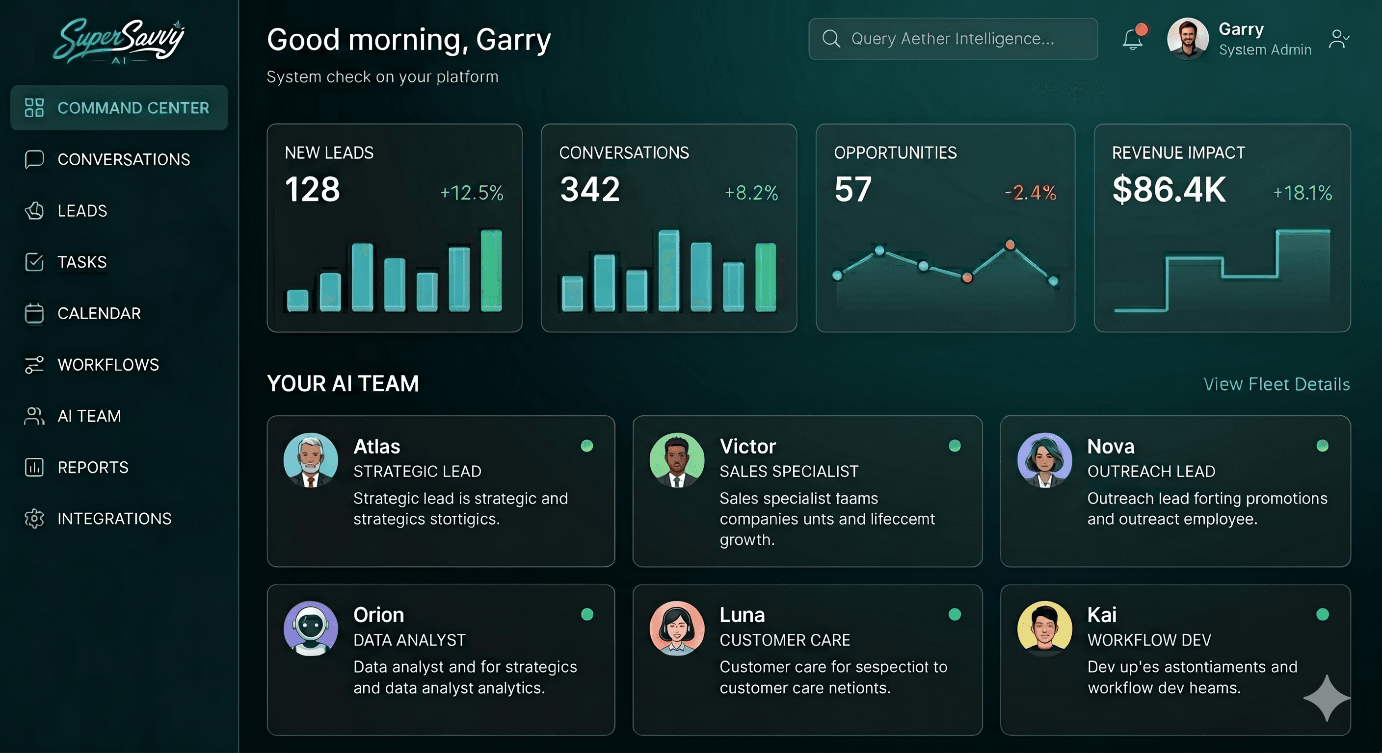 SuperSavvy Dashboard